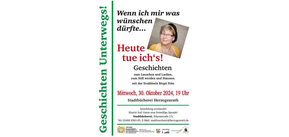 Flyer Geschichten unterwegs