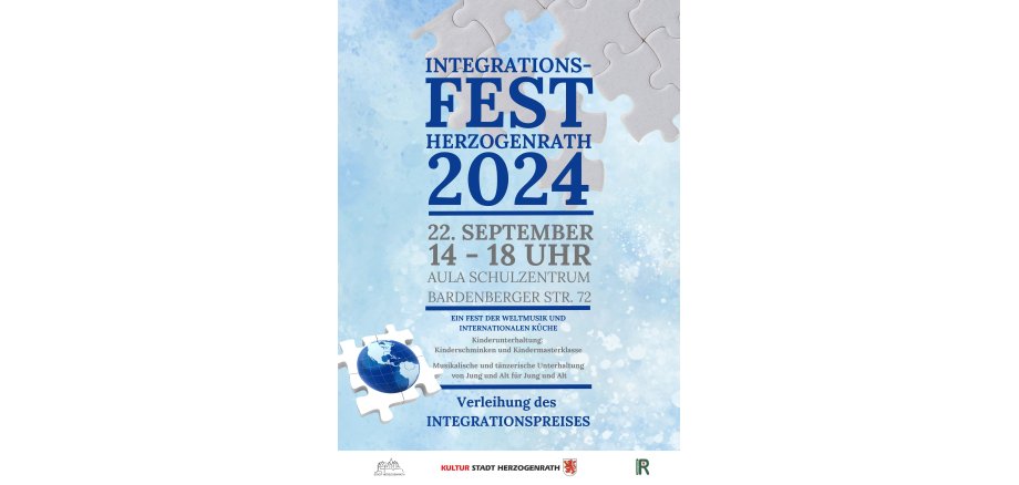 Plakat Integrationsfest Herzogenrath 2024