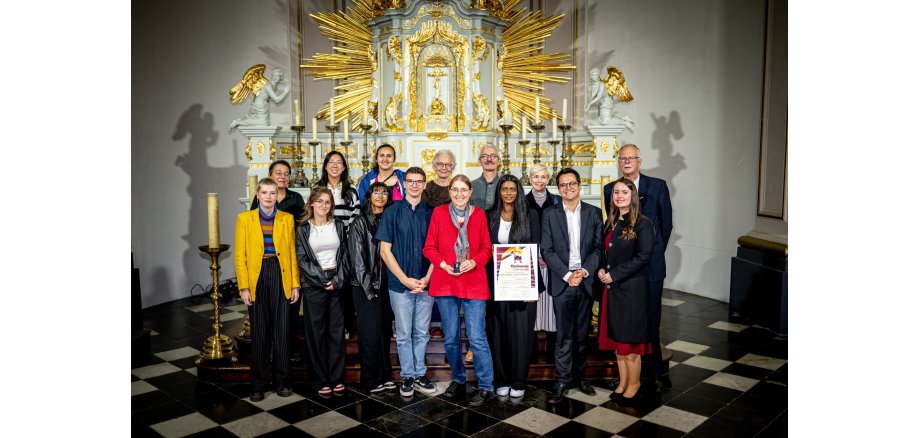 Gruppenbild der Preisträger Eurode Friedenspreis 2024 mit Organisatoren aus Kerkrade und Herzogenrath