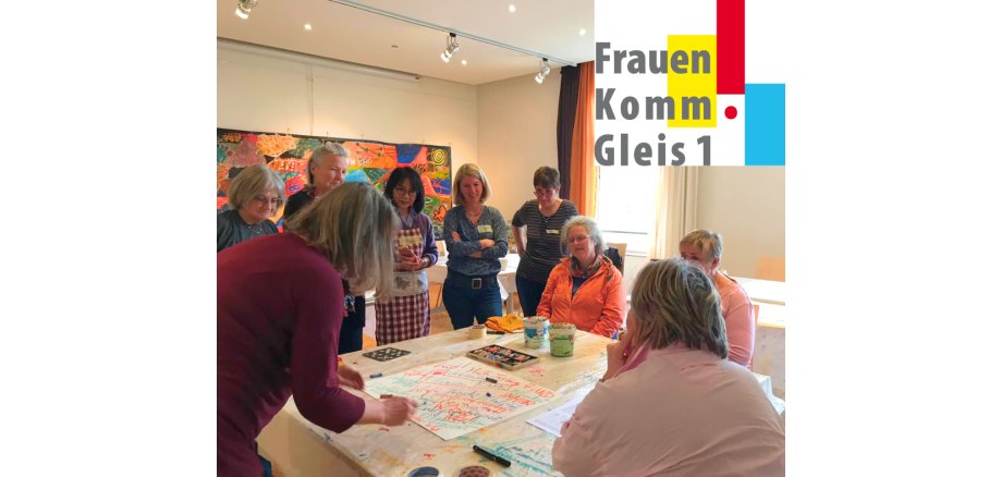 Malworkshop im FrauenKomm.Gleis1